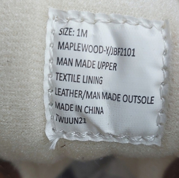 JBU Little boys Maplewood casual Duck tan  Boots size 1M - Picture 6 of 6